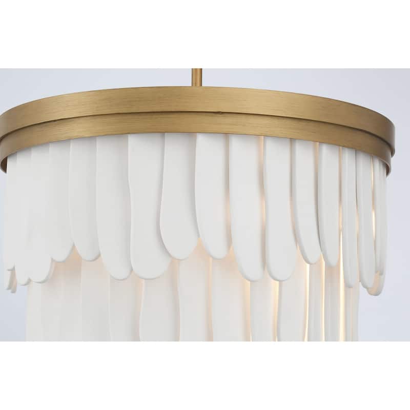 Minka Lavery 2076 Briscade 6 Light 18" Wide Semi-Flush Waterfall