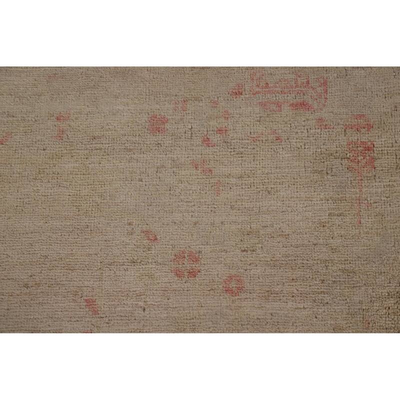 Traditional Oushak Turkish Oriental Area Rug Hand-knotted Wool Carpet - 3'10" x 4'10"