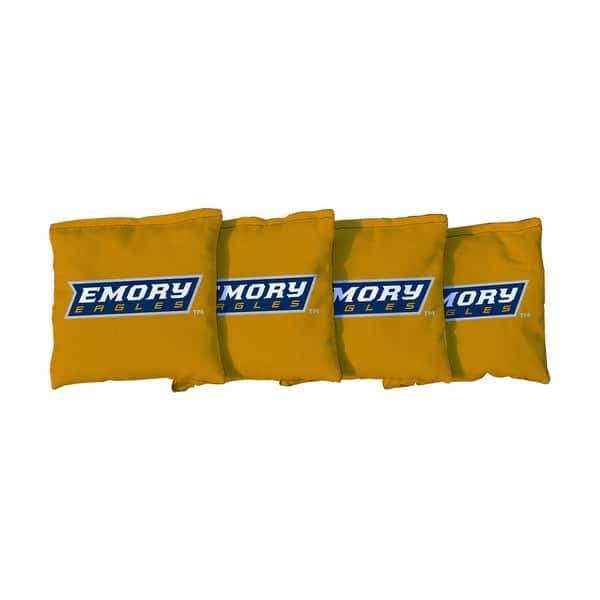slide 2 of 3, Emory University Eagles Yellow Cornhole Bags All-Weather Resin Filled