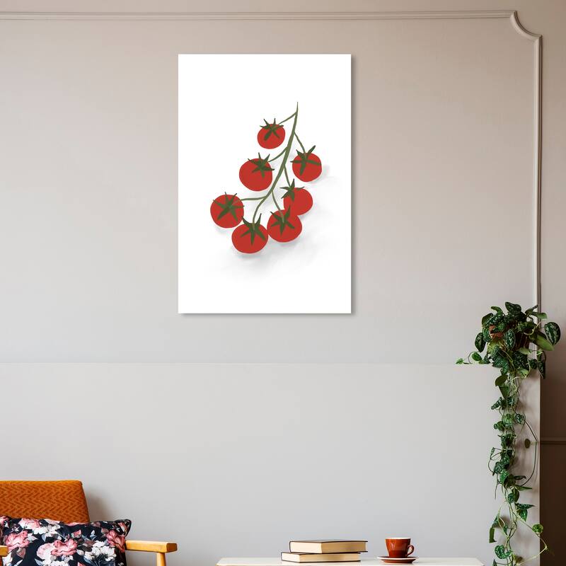 Wynwood Studio Canvas Food and Cuisine Tomatoes Red and Modern & Contemporary Wall Art Canvas Print - 30 x 20
