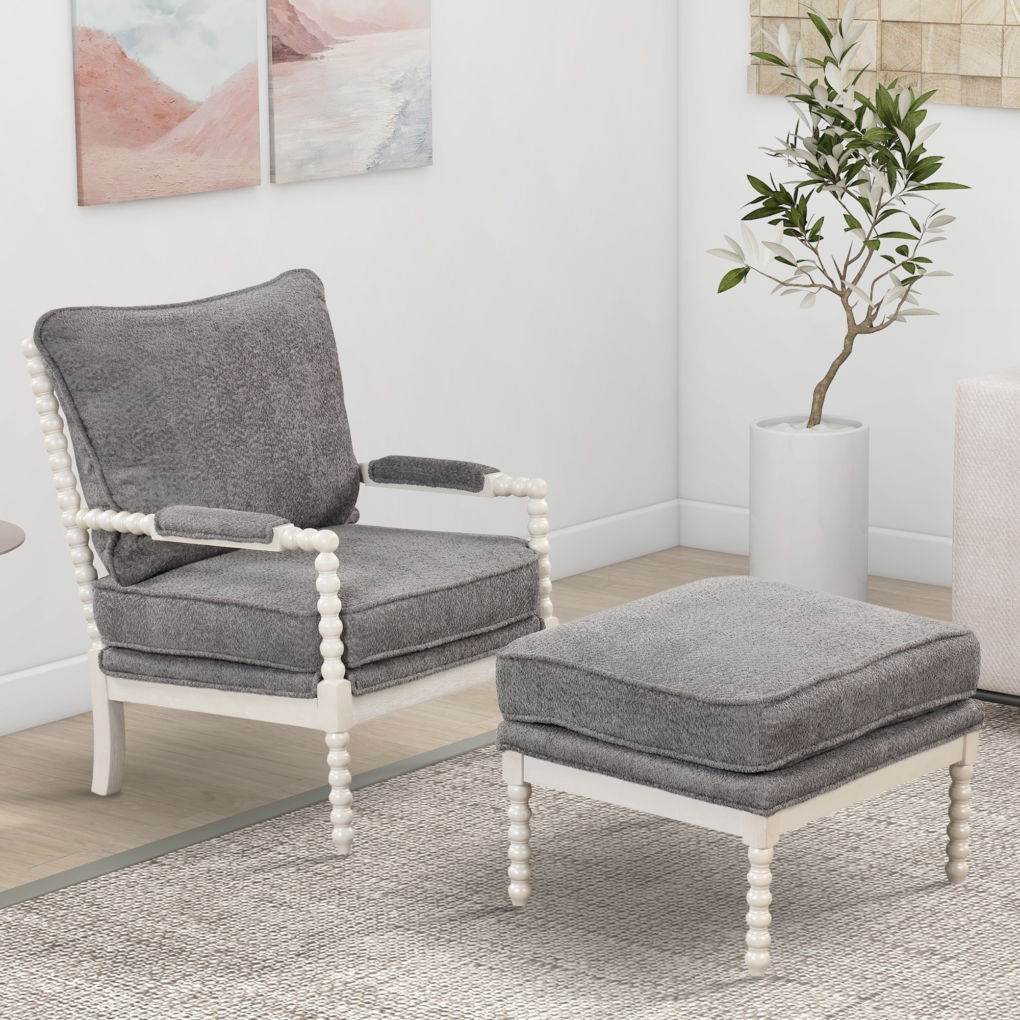 Wayfair Small Padded Chair Red Barrel Studio® Wide Tufted