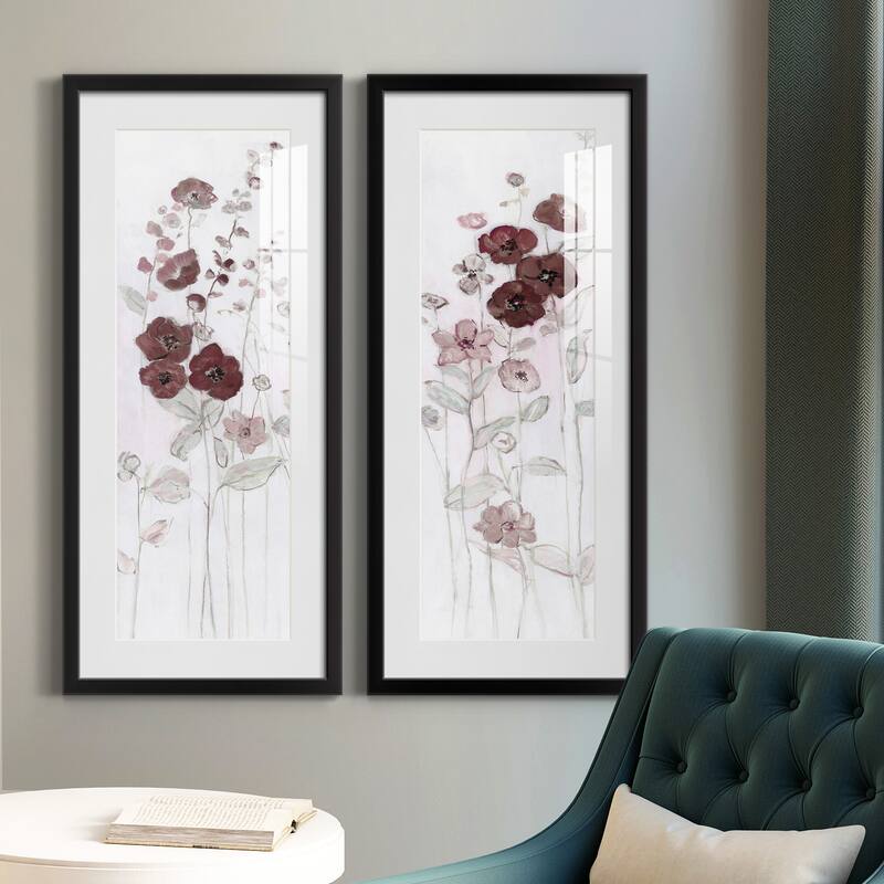 Fields of Burgundy I-Premium Gallery Framed Print - Ready to Hang