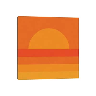 iCanvas "Retro Geometric Sunset" by Alisa Galitsyna Canvas Print