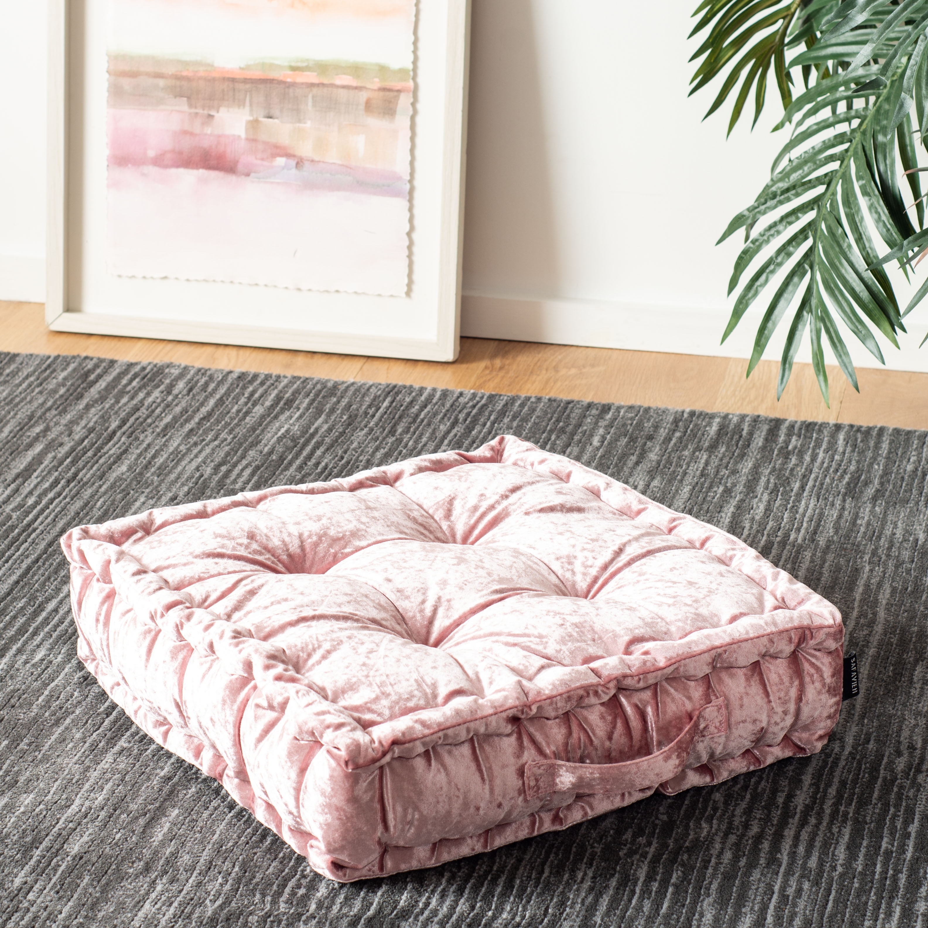 Velvet floor pillow best sale