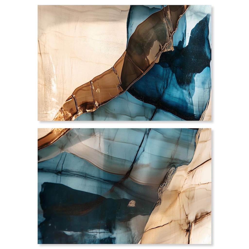 Glitch Aesthetic I Canvas Set of 2 by Art Remedy, Gallery Wrapped