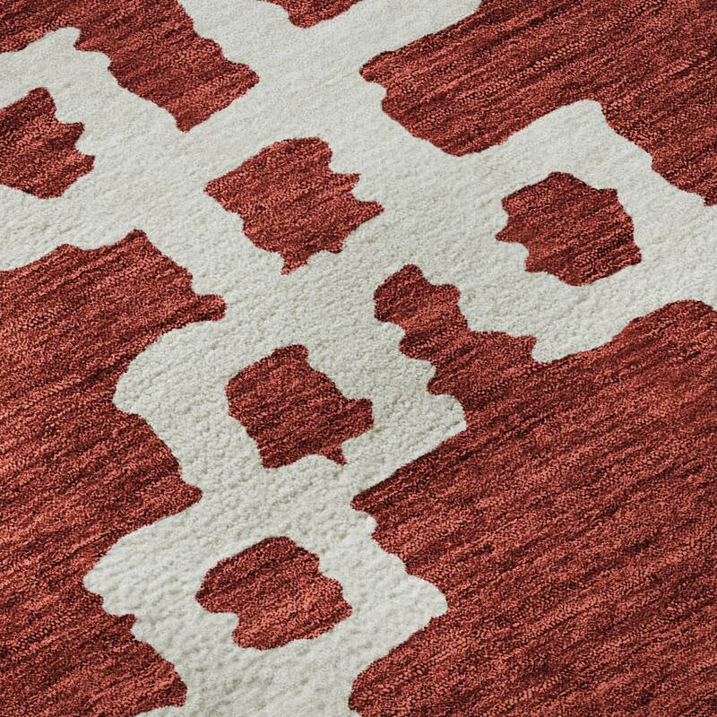 Premium Washable Super Soft Geo Trellis Mayfield Rug
