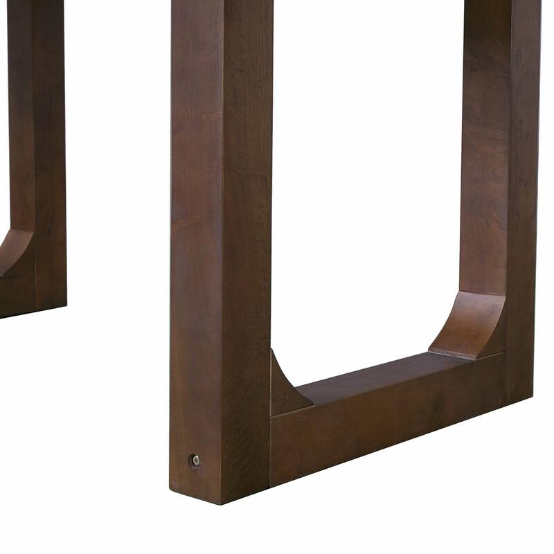 60-78" Expandable Dining Table Set - Rubberwood Legs