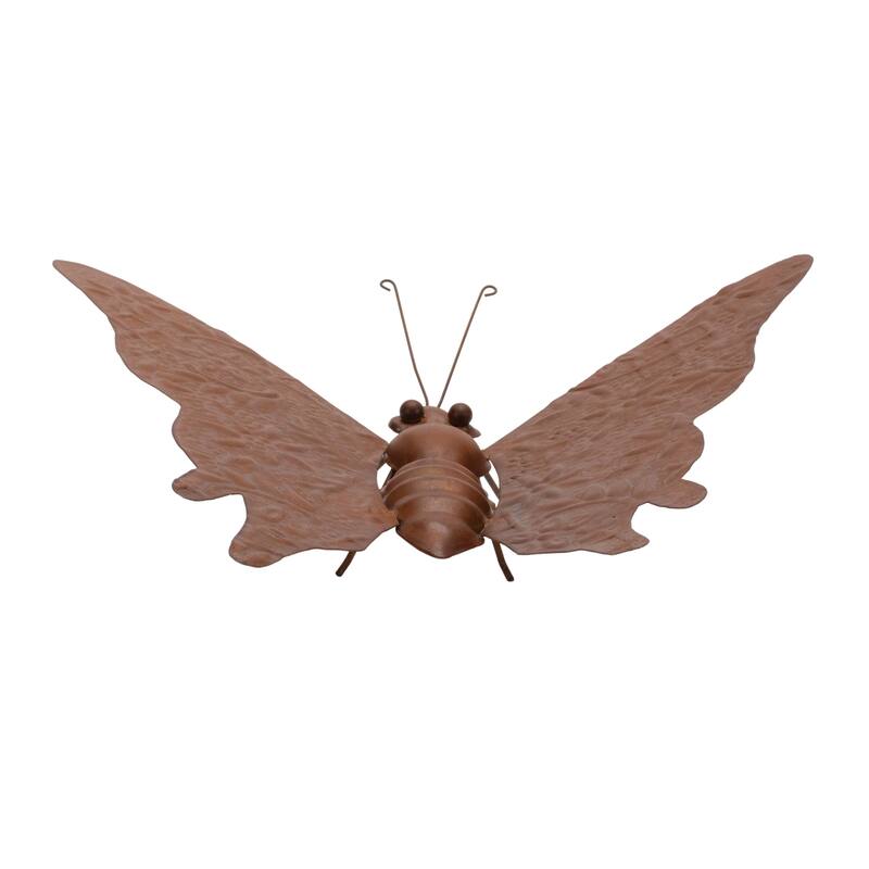 Bronze Metal Butterfly Garden Accent 12.5"L