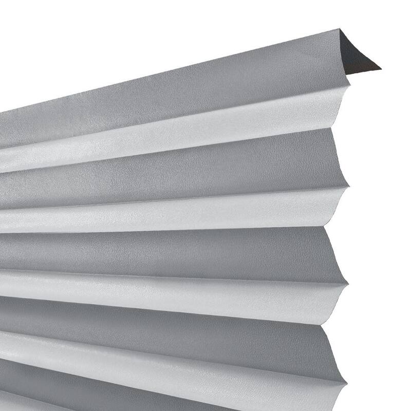 Lumi Cordless White PP Room Darkening Temporary Pleated Shades (6-PK)