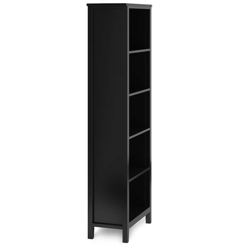 WYNDENHALL Stratford SOLID WOOD 72x26 inch Contemporary 5 Shelf Bookcase - 14"d x 26" w x 72"h