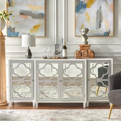 Lifestorey Broadway 3-piece Mirrored Cabinet Set