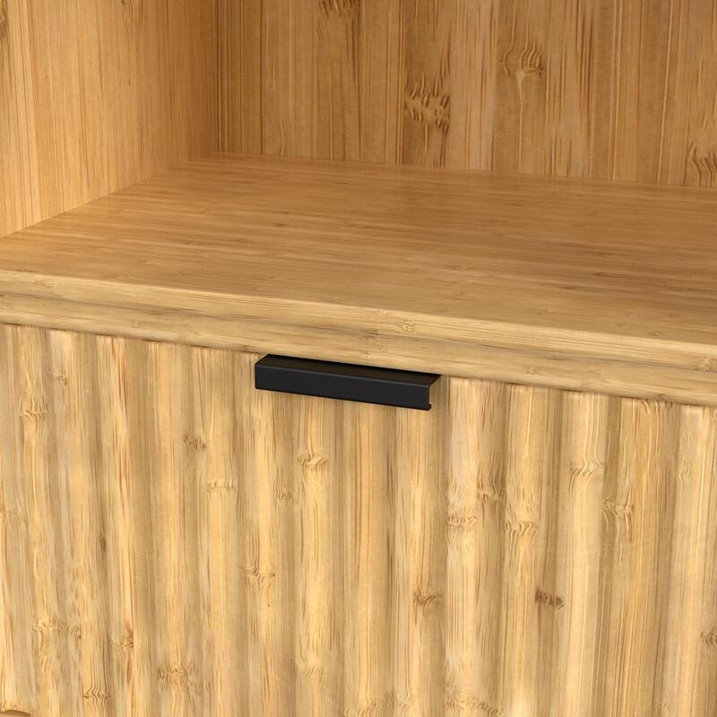 VEIKOUS 68'' Tall Bathroom Storage Cabinet with Anti-Tipping Design