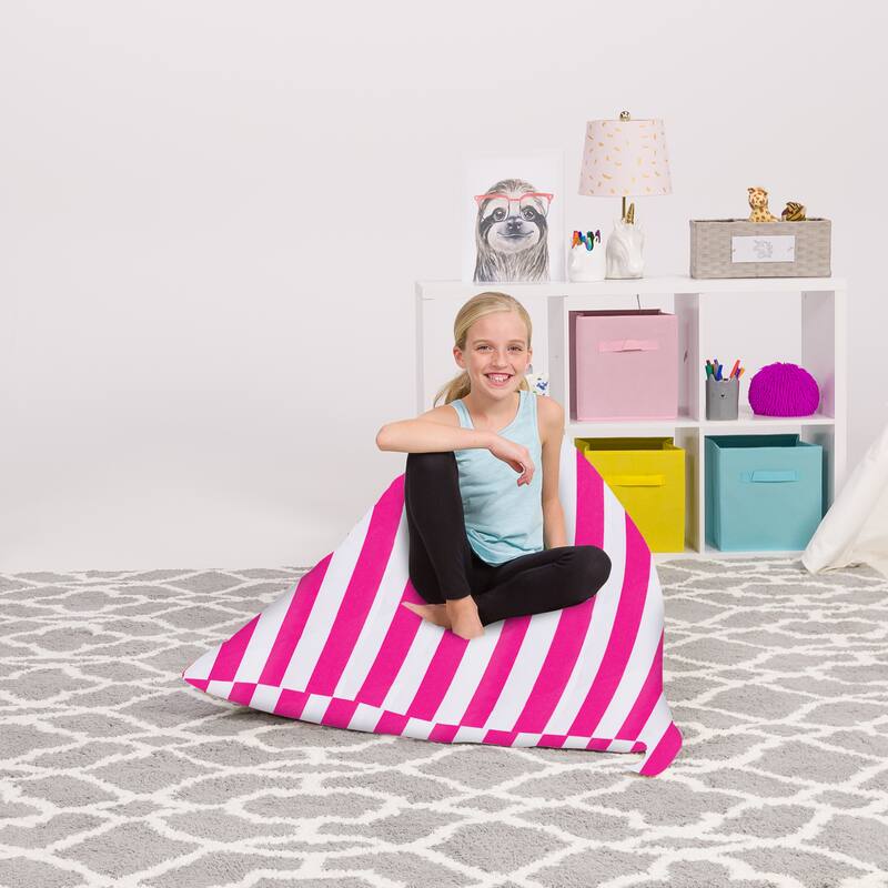Stuffie Animal Storage Bean Bag Chair Cover, Room Organizer