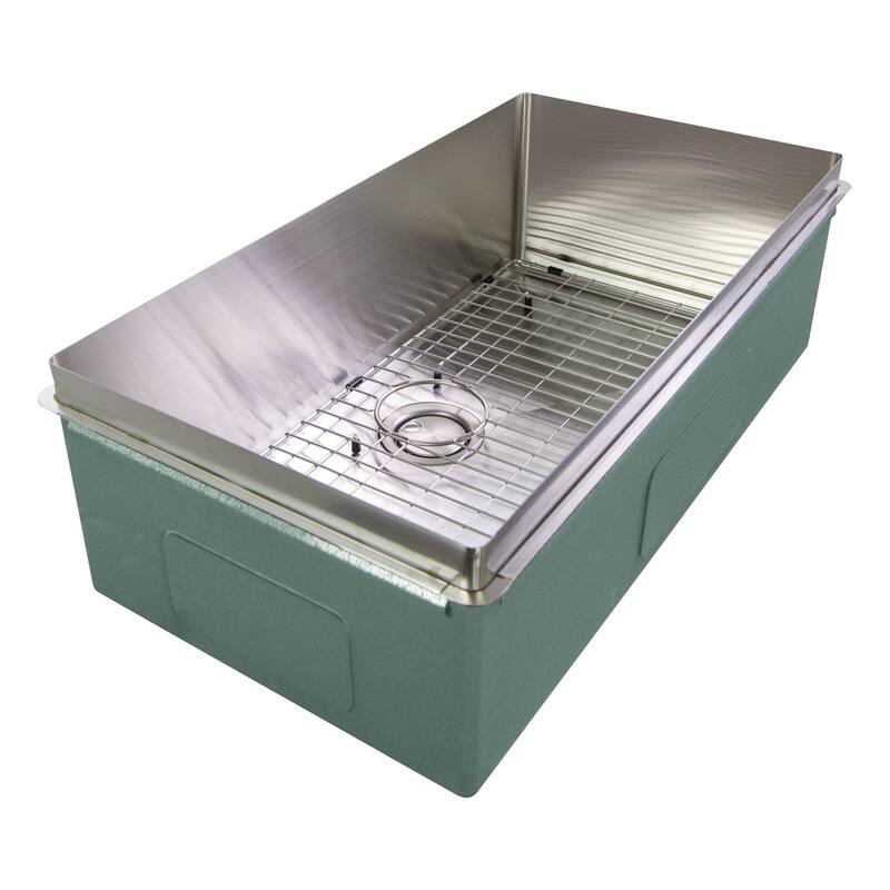 Transolid TRS_RSS321710 Rimless 32" Undermount Single Basin Kitchen - Brushed Stainless