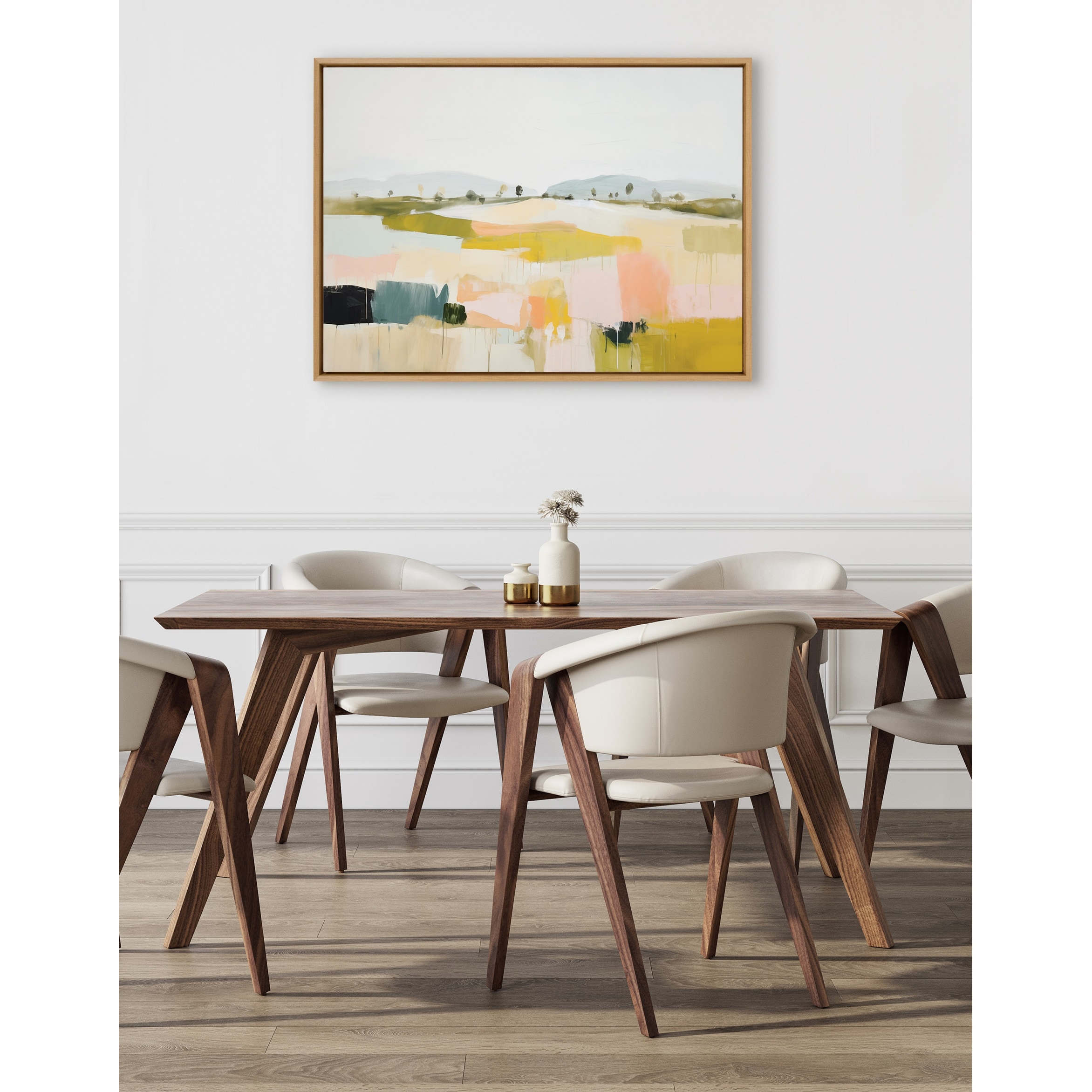 Kate and Laurel Sylvie Quaint Vista I Framed Canvas by Amy Lighthall