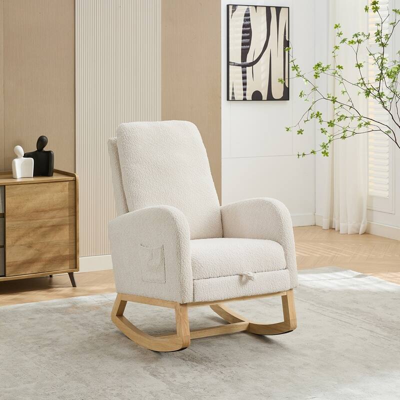 25.4"W Rocking Chair for Nursery