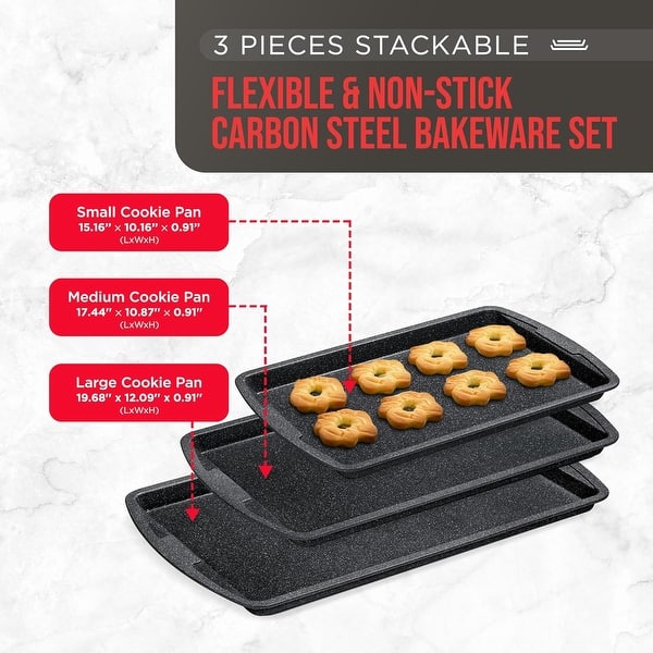 BAKKEN Kitchen Oven Baking Pans - Nonstick Gray Coating, Carbon Steel – Bakken Swiss
