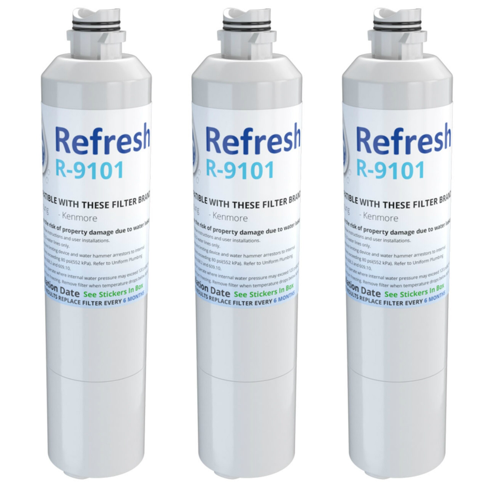 3 Pack RF32FMQDBSR/AA Water Filter Replacement For Samsung-RF32FMQDBSR