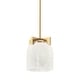 preview thumbnail 1 of 5, Maxim 21230 Scoop 8" Wide Mini Pendant Natural Aged Brass