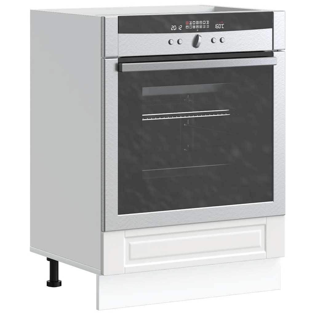 vidaXL Oven Cabinet White Engineered Wood Compact Adjustable Feet - 18.1 x 23.6 x 32.1