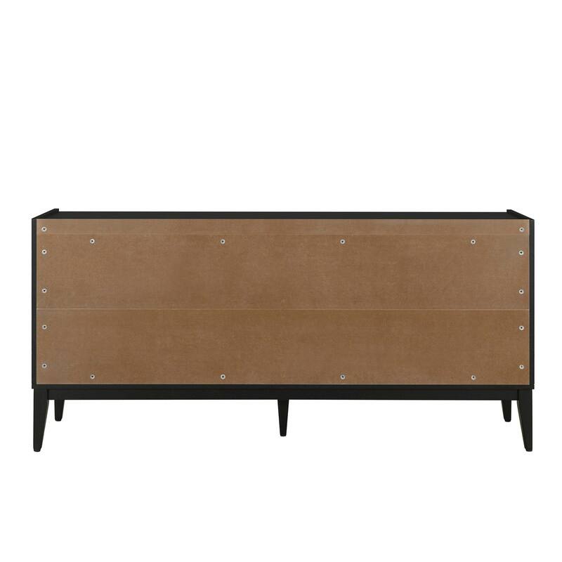 Storage Cabinet Sideboard Wooden Cabinet with 4 Doors for Hallway, Entryway, Living Room, Bedroom, Adjustable Shelf