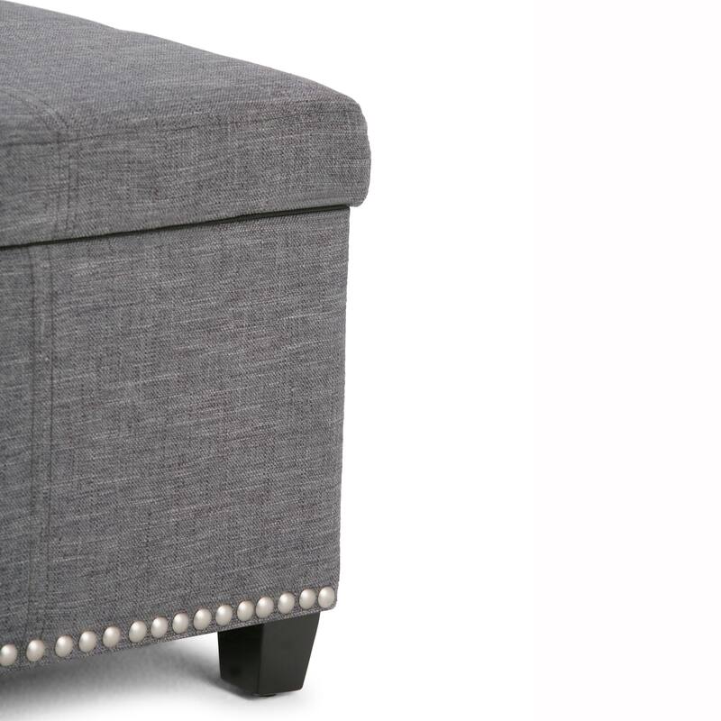 WYNDENHALL Stanford Upholstered Storage Ottoman