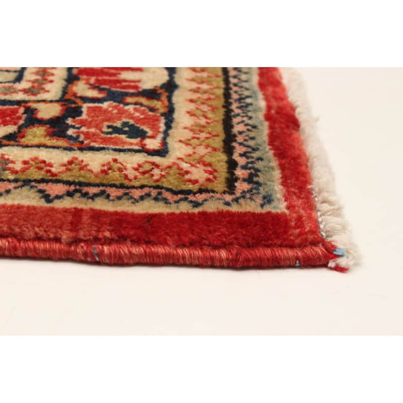 ECARPETGALLERY Hand-knotted Andelz Red Wool Rug - 4'6 x 7'1