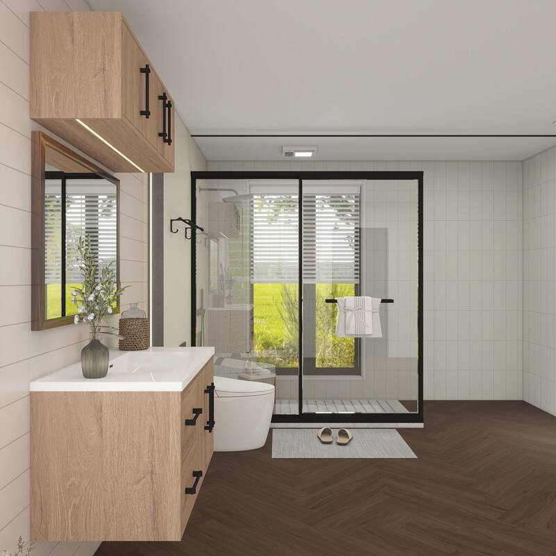 Victoria 36'' L Wall-Mounted Vanity Set with Motion Sensor LED light Top Cabinet