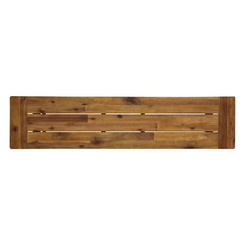 Raphael Acacia Wood Outdoor Bench (Set of 2)by Christopher Knight Home