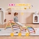 preview thumbnail 5 of 26, Pikler Triangle Set, Toddler Climbing Toys Indoor Playground, Ramp, and Arch, Montessori Climbing Set with Triangle