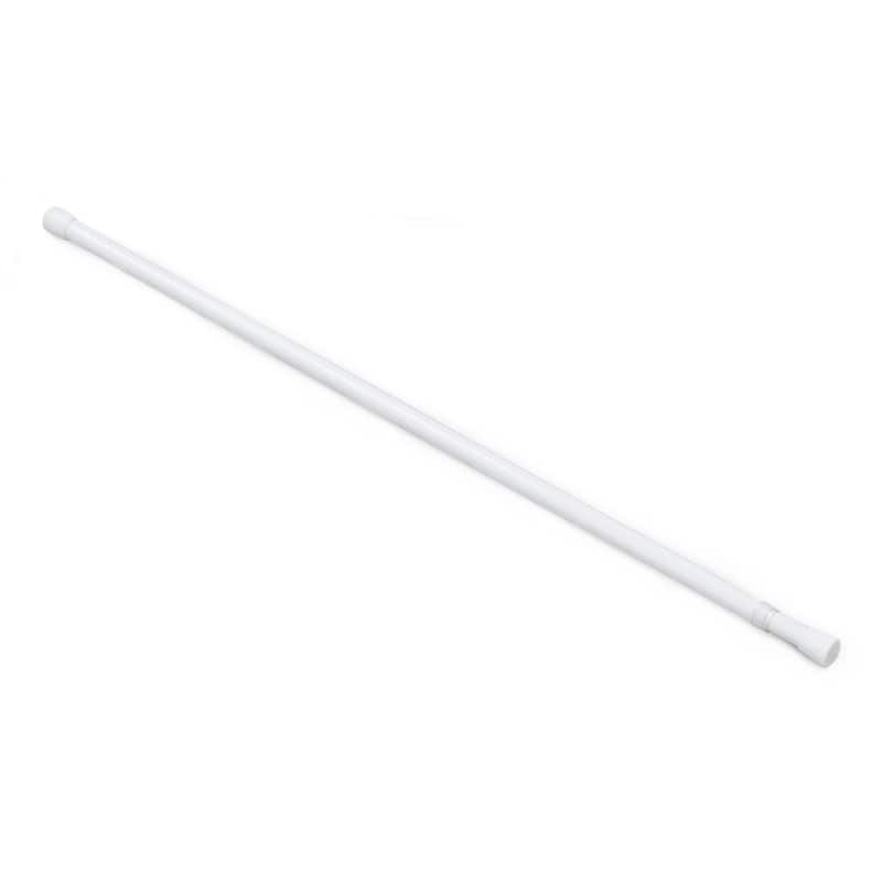 ACHIM Fantasia 5/8" Spring Tension Rod - 28" - 48" - White