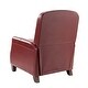 preview thumbnail 76 of 96, Gladis Modern Retro Genuine Leather Recliner with Nailhead Trim Set of 2 by HULALA HOME