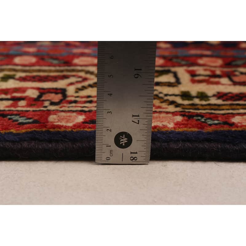 ECARPETGALLERY Hand-knotted Andelz Navy Wool Rug - 4'11 x 10'5