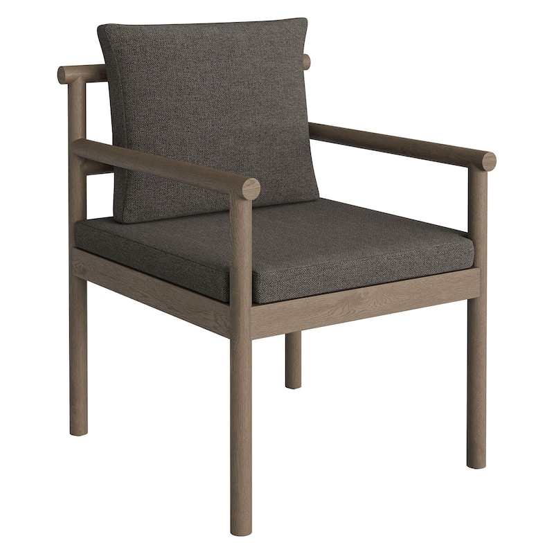 Eleni Outdoor Patio Teak Wood Rope Dining Chair