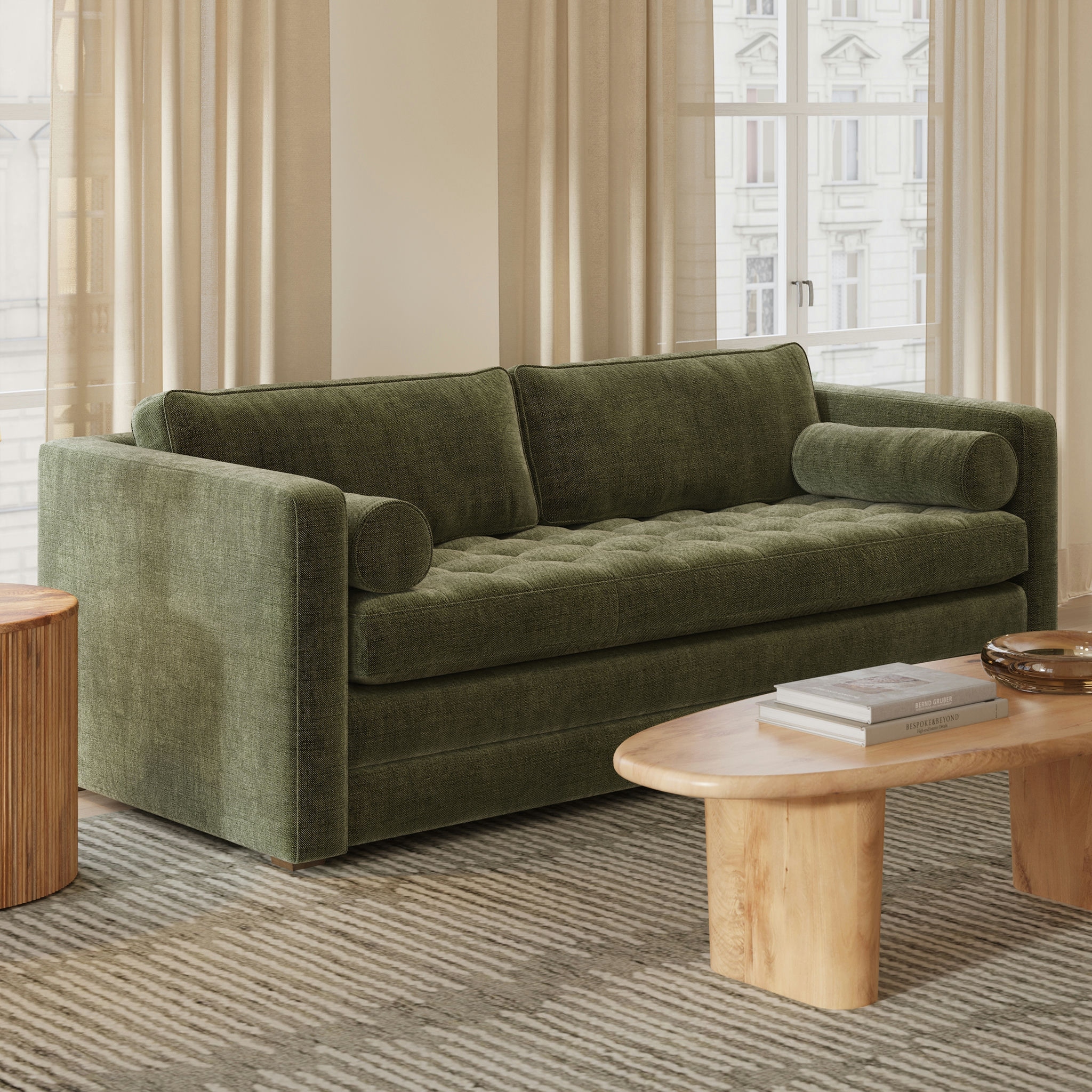 Poly & Bark Napa 82" Fabric Pull-Out Sofa Bed