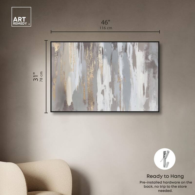 Flooding Gold II Canvas by Art Remedy