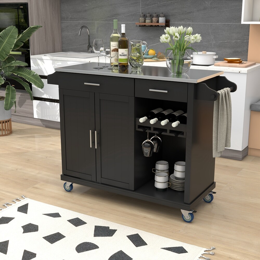 Buy Wine Storage Kitchen Carts Online at Overstock | Our Best ...