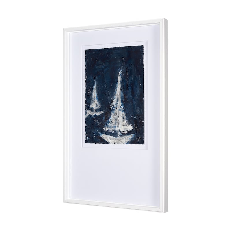 Paper Boats I Framed Art Print