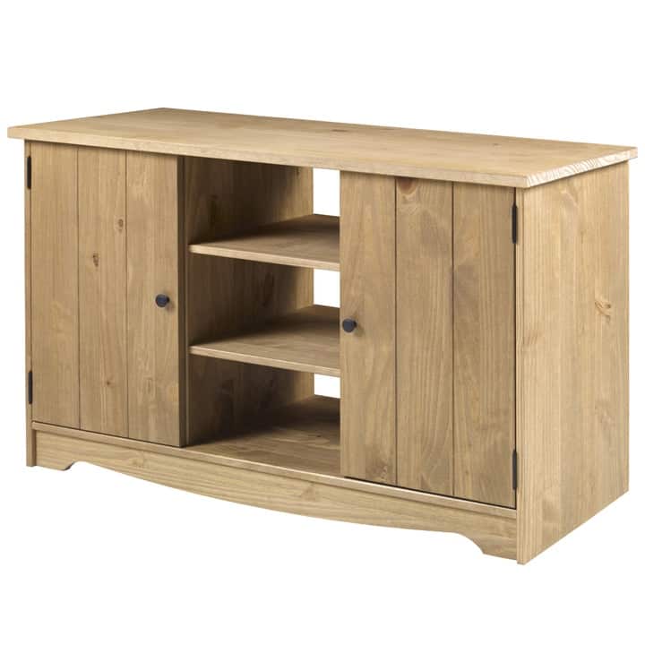 Wood Buffet Sideboard Corona Gray | Furniture Dash - Antique brown color stain finish.