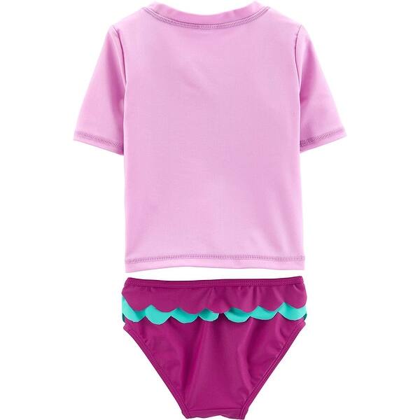 Shop Carter S Toddler Girls Rashguard Swim Set Purmaid 4t