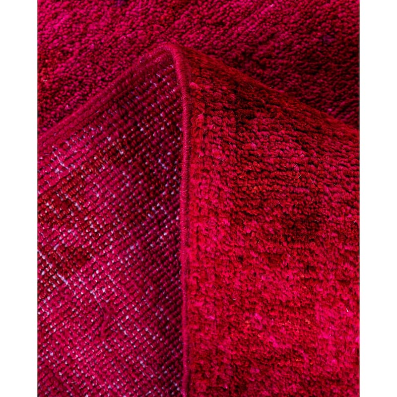Overdyed One-of-a-Kind Hand-Knotted Area Rug - Pink - 6' 1" x 9' 3"
