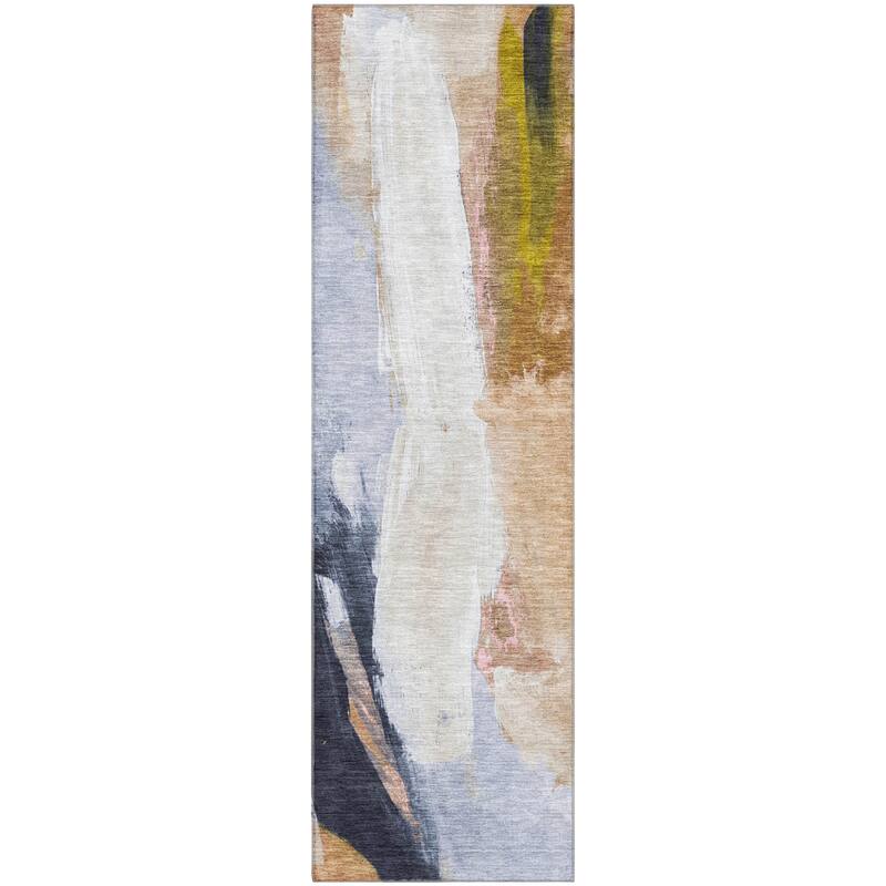 Premium Washable Super Soft Abstract Brushstrokes Mayfield Rug