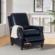 preview thumbnail 31 of 67, HULALA HOME Cigar Mid-century Modern Genuine Leather Recliner with Solid Wood Legs and Nailhead Trim