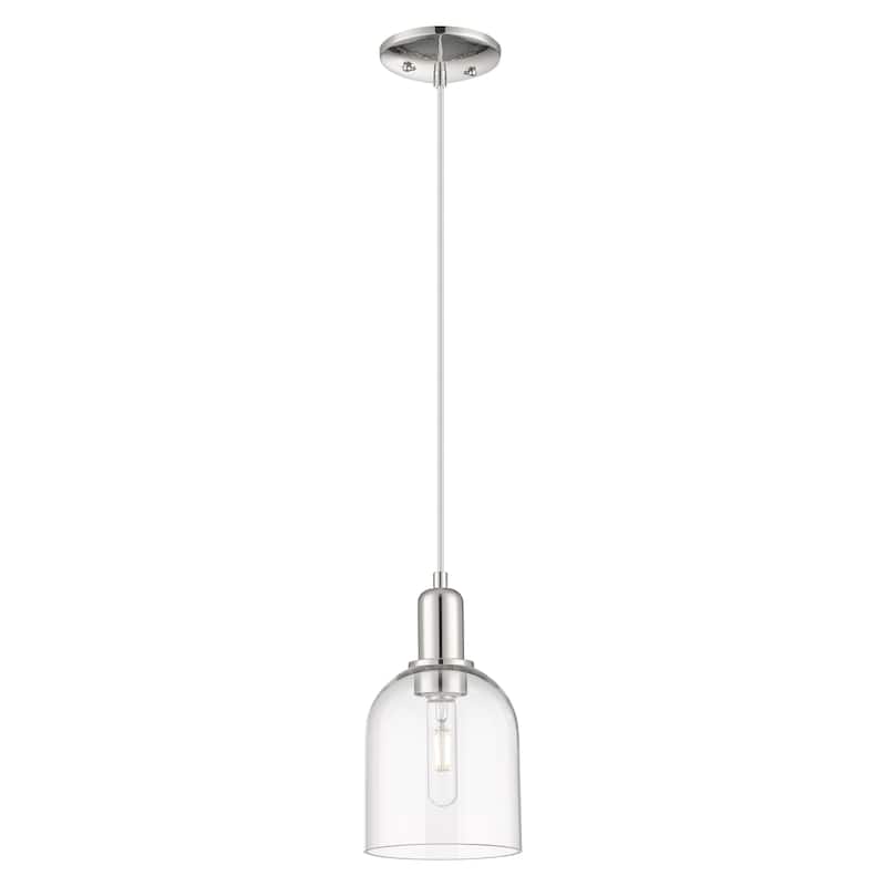 Innovations Lighting Endless Possibilities Arcadia - Bella - 1 Light 6" Cord Hung Mini Pendant - Clear/Polished Nickel