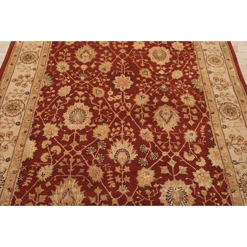 5'6''x8'6'' Hand Tufted Wool Burnt Orange Nourison Plush Pile Rug - 5' 6'' x 8' 6''