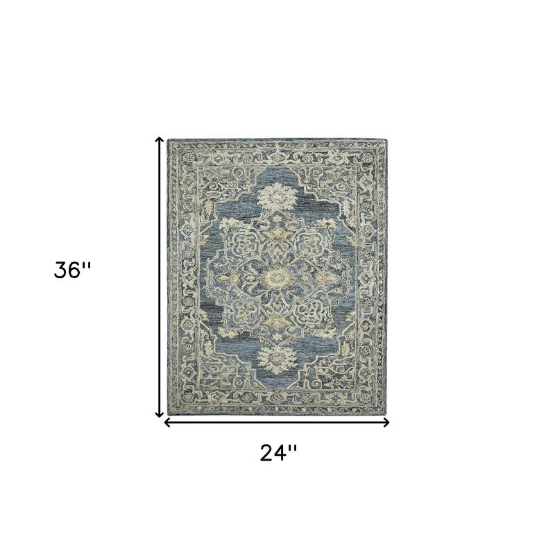 HomeRoots Oriental Transitional Rectangle Area Rug