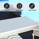 preview thumbnail 4 of 7, ONETAN, 4.5-Inch & 8-Inch Sturdy Wood Box Spring for Mattress Support - Durable and Easy to Assemble Natural Wood Foundation