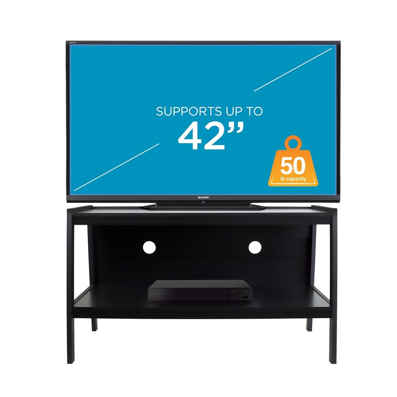 Mount It Wood Tv Stand With Storage Shelf Overstock 24038918 Wood, tv stands tv stands & entertainment centers : overstock com