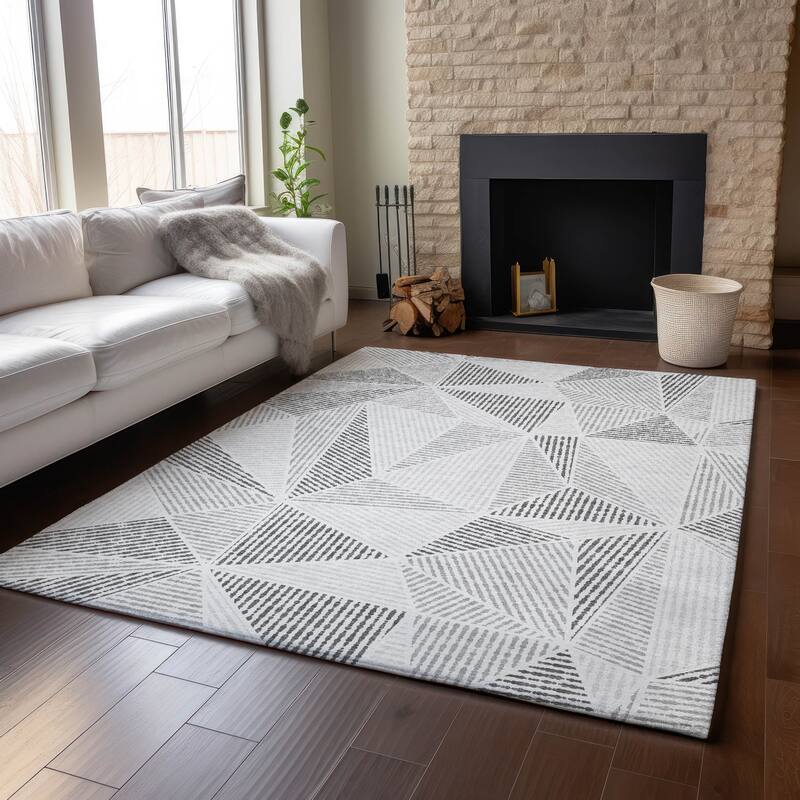 Premium Washable Super Soft Contemporary Mosaic Mayfield Rug