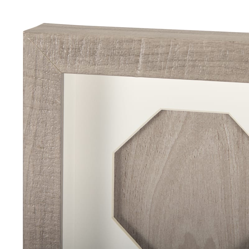 Wood Grain Silhouette I Framed Art Print